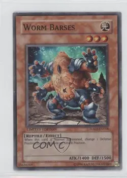 Worm Barses Limited Edition YuGiOh Hidden Arsenal 1 #HA01-EN018 2009 READ - Image 1