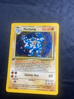 Pokemon TCG Machamp Base Set 8/102 Holo Unlimited Holo Rare - Image 1