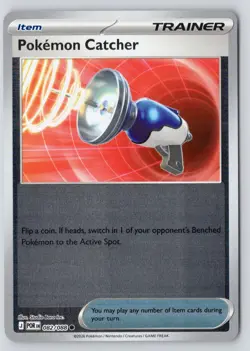 Pokemon Catcher 082/088 Common Perfect Order Reverse Holo Near Mint - Image 1
