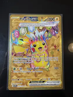 PIKACHU EX 247/191 HYPER RARE SURGING SPARKS POKEMON NM - Image 1