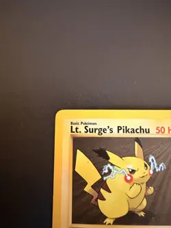 Lt. Surge's Pikachu 81/132 Gym Heroes Pokemon TCG Lightly Played Vintage 2000 LP - Image 3