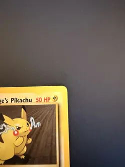 Lt. Surge's Pikachu 81/132 Gym Heroes Pokemon TCG Lightly Played Vintage 2000 LP - Image 4