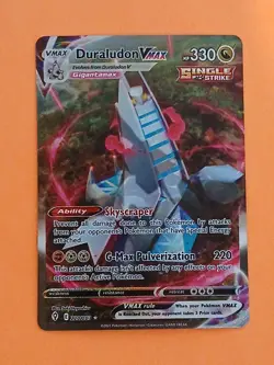 Pokemon Evolving Skies Duraludon vmax 220/203 Secret Rare Alt Art - Image 1