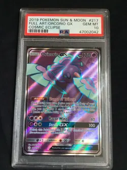 Pokemon: Cosmic Eclipse Ultra Rare: Oricorio GX 217/236: PSA 10 - Image 1