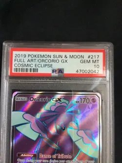 Pokemon: Cosmic Eclipse Ultra Rare: Oricorio GX 217/236: PSA 10 - Image 3