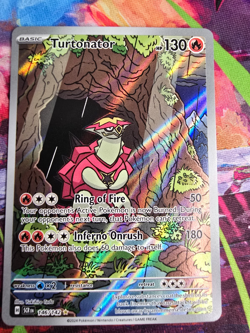 Pokemon Turtonator 146 /142 Illustration Rare Stellar Crown NM EN - Image 1