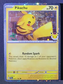 Pikachu 051/162 Pokemon Day Cosmos Holo 2026 Pokemon TCG - Image 1