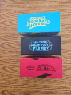 Lot 3 EMPTY Pokemon Elite Trainer Boxes (ETB) - Pokemon TCG - Image 1