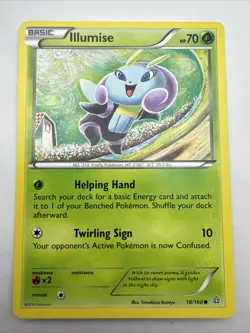 Illumise Non-Holo 18/160 Tomokazu Komiya Primal Clash English Pokemon Tcg - Image 1
