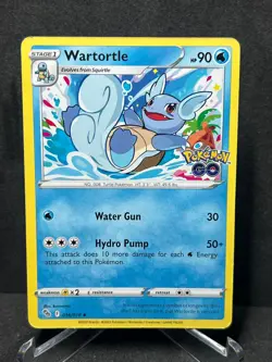 Wartortle 016/078 Non Holo Pokemon GO Pokemon Near Mint - Image 1