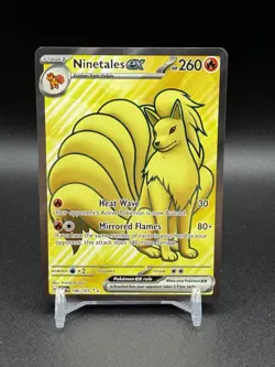 Ninetales ex 186/165 Scarlet Violet 151 Full Art Pokemon TCG NM - Image 1