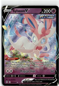 Pokemon TCG Evolving Skies Sylveon V Ultra Rare Holo 074/203 - Image 1