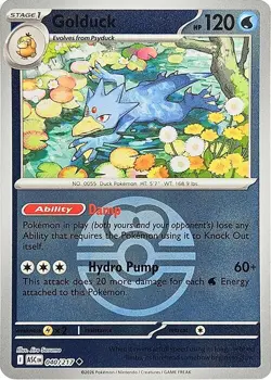 Golduck (Love Ball) 040/217 Reverse Holo Uncommon Pokemon ME: Ascended Heroes NM - Image 1