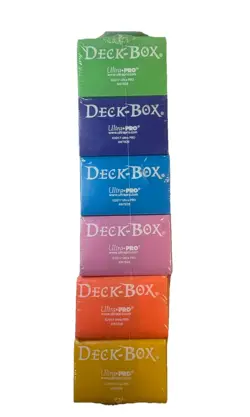 Ultra Pro Set Of 6 Multi Color Deck Boxes Magic Pokemon YuGiOh Card Storage Box - Image 3