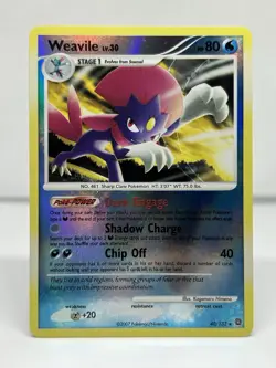 WEAVILE 40/132 REVERSE HOLO - DIAMOND & PEARL SECRET WONDERS 2007 - POKEMON - Image 1