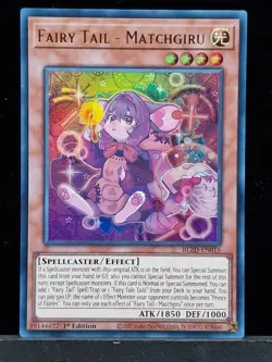 BLZD-EN016 Fairy Tail Matchgiru Ultra Rare 1st Edition YuGiOh Near Mint TCG Card - Image 1