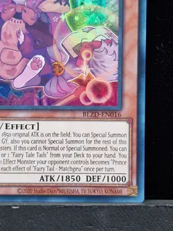 BLZD-EN016 Fairy Tail Matchgiru Ultra Rare 1st Edition YuGiOh Near Mint TCG Card - Image 4
