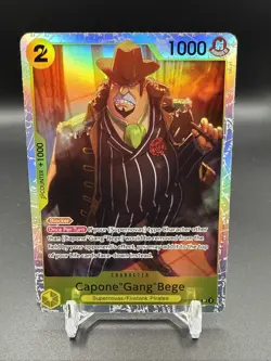 Capone Bege OP11-101 Holo SR Fist of Divine Speed One Piece TCG NM - Image 1