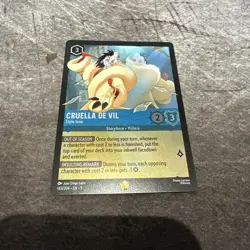 Cruella de Vil Style Icon 143 Cold Foil Disney Lorcana Fabled NM - Image 1