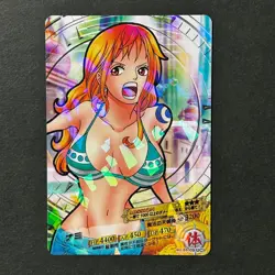 S7333 Very Rare Nami UC HOLO AR Carddass Japanese One Piece Card 2011 J11 - Image 1