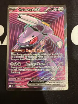 Pokemon Trading Card Game Genesect ex 161/086 Sv: Black Bolt Holo Near Mint - Image 1