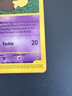 Drowzee (74a) 74A/147 Aquapolis Pokemon Card Near Mint WOTC e-Reader Vintage NM - Image 5