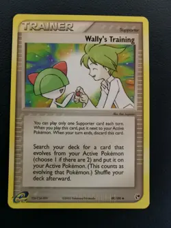 Pokemon Card Trainer Wally's Training 89/100 EX Sandstorm Uncommon - Image 1