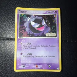 Gastly 52/92 - EX Legend Maker STAMPED Holo Pokemon Card heavily played - Image 1