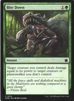 Bite Down 212 C Foundations MTG NM/M - Image 1