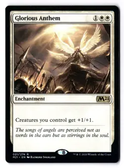 Glorious Anthem NM* Core Set 2021 M21 ENGLISH 021/274 mtg -UnltdCards - Image 1