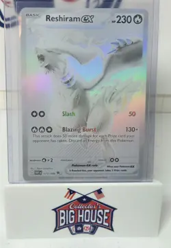 Pokemon Reshiram GX Card White Flare 173/86 NM/Mint (PSA 10 Candidate) - Image 1