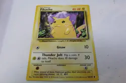 Pokemon TCG JUMBO Oversized Promo Card Pikachu 58/102 Base Set - Image 1