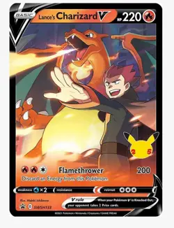 Lances Charizard V SWSH133 NM Promo Rare Normal Sized Pokemon Card - Image 1