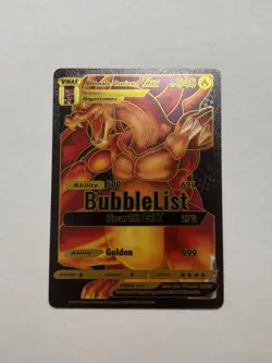 Black Foil Fan Art Display Card Collection Ultimate Charizard Vmax NM/M - Image 1
