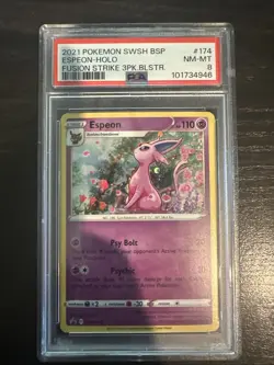 PSA 8 Espeon SWSH174 SWSH: Sword & Shield Promo Cards Holo - Image 1