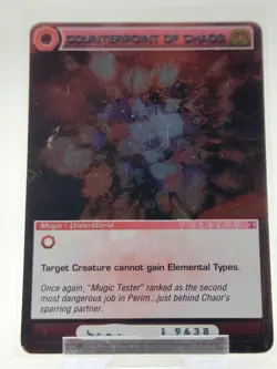 Chaotic Card : Counterpoint Of Chaos AU First Edition Rare Mugic - Image 1