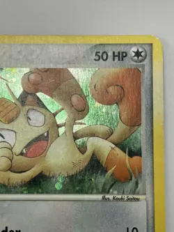 Pokemon 2003 MEOWTH #013 Holo Rare Black Star Promo Nintendo Excellent Card - Image 3