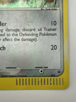 Pokemon 2003 MEOWTH #013 Holo Rare Black Star Promo Nintendo Excellent Card - Image 4