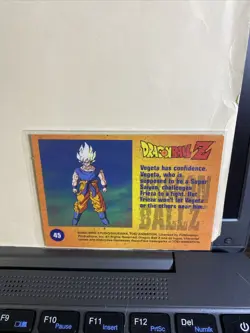 Dragon Ball Z Vegeta Holographic Trading Card - Image 2