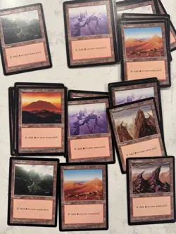 Magic the Gathering MTG Mirage Basic Lands Heavy play/ moderate Play x120 Cards - Image 3