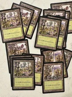 Magic the Gathering MTG Mirage Basic Lands Heavy play/ moderate Play x120 Cards - Image 4