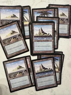 Magic the Gathering MTG Mirage Basic Lands Heavy play/ moderate Play x120 Cards - Image 5