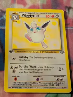 Wigglytuff 32/64 Jungle 1st LP Pokemon - Image 1