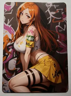 SEXY HEROINE WAIFU Orihime BLEACH ACG PREMIUM HOLOFOIL CARD NM - Image 2