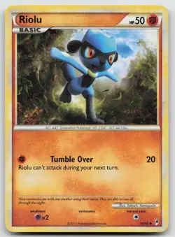 Riolu 50/95 Call of Legends Pokemon LP - Image 1