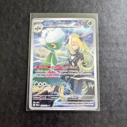 Cynthia's Roserade Illustration Rare SV10: Destined Rivals 184/182 NM Pokemon - Image 1