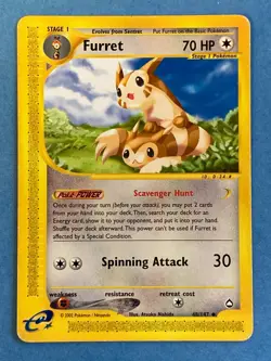 Pokemon Non-holo eReader Furret - Aquapolis – 48/147 – LP-/MP - Image 1