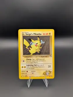 Lt. Surge's Pikachu 81/132 Gym Heroes LP Pokemon 81/132 - Image 1