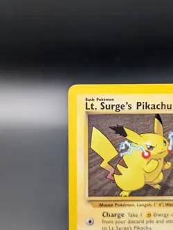 Lt. Surge's Pikachu 81/132 Gym Heroes LP Pokemon 81/132 - Image 5