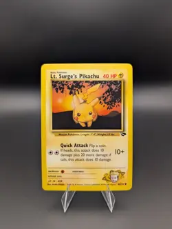 Lt. Surge's Pikachu 84/132 Gym Challange LP Pokemon 84/132 - Image 1